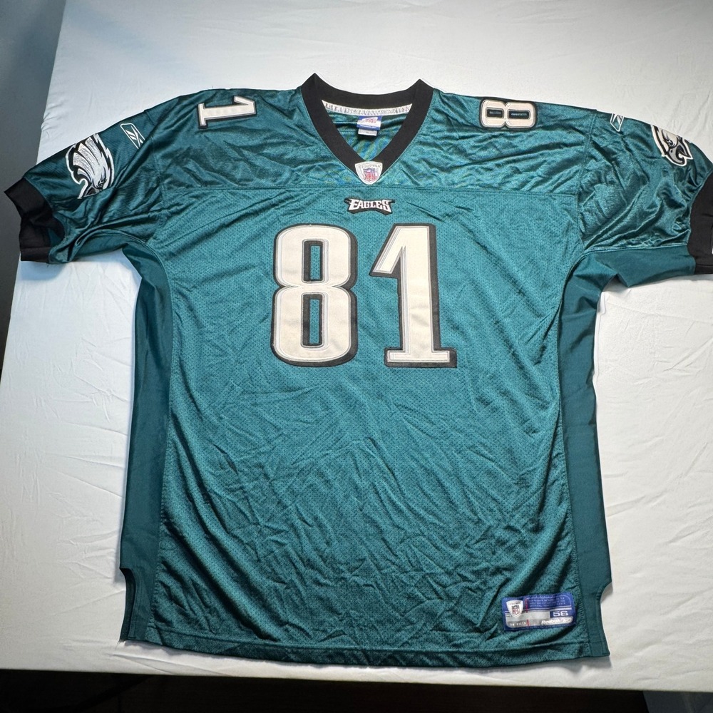 Reebok NFL Philadelphia Eagles Jersey Terrell Owens 81 Mens 56 Green Stitched